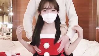 An amateur couple try sex in unusual poses, reaching intense climax