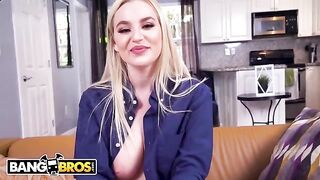Curvy blonde PAWG Blake Blossom gets fucked by Leo Valentino with massivem TLG cock