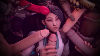 VALORANT adult game compilation featuring SFM and Blender content
