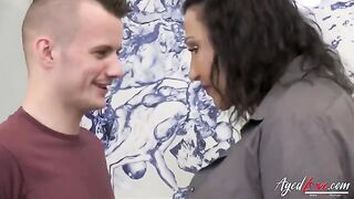 Nicole DuPapillon bouncing on Sam Bourne's big cock