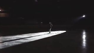 Figure skater cheats on boyfriend with a sexy Asian in the locker room