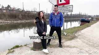 Public doggy style sex with Mini Julia, a risk worth taking