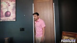 The girl knows how to surprise a man in a special pose
