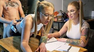 She had to fuck to get good marks at school, it worked