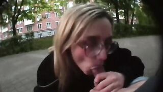A blowjob in the middle of the road exclusive video