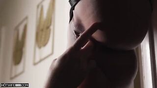 Any cock will do for an Asian beauty in doggy style sex