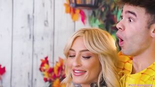 The holiday is not a barrier for foursome sex, especially in cosplay