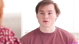 The guy did not expect to be served with a hot stepmom on the table