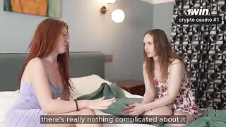 Two girlfriends won't miss a chance to have fun together