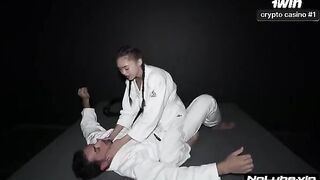 The one with the cock will win - extreme choking action