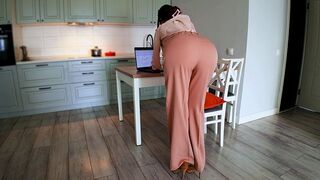 An ass you can't ignore, even in clothes