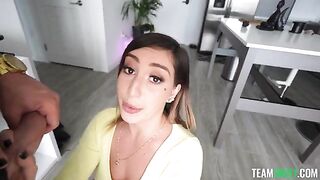 When she raises her skirt, her pussy appears - your consciousness shuts down