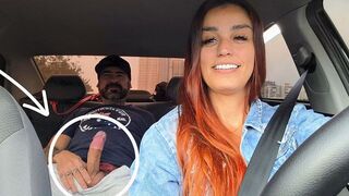 The girl had already seen the forced stop sign from Uber driver