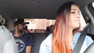 The girl had already seen the forced stop sign from Uber driver