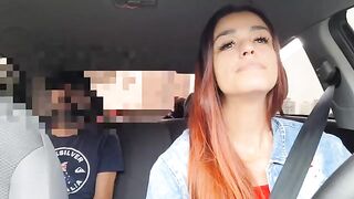 The girl had already seen the forced stop sign from Uber driver