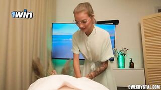 A massage that turns into a hot erotic sex session