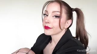 A pretty baby is so fucking hungry for cock that she broke the bed