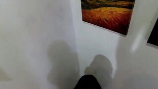 The girl was locked up and fucked in her ass hole