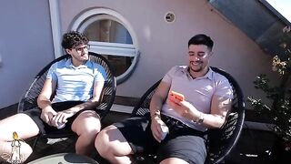 Two guys can fuck her without paying