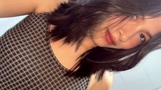 A petite Filipino girl gets naked and fucks real good