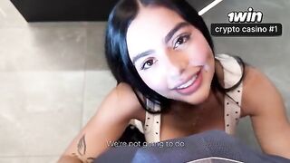 The girl seduces her stepbrother, playing a role to fuck him