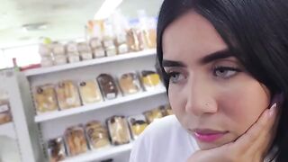 The girl is ready to jump on a cock in any situation