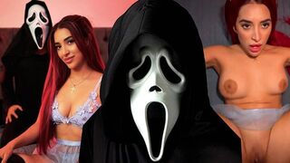 A scary movie with Jessica Sodi turns into a great sex scene
