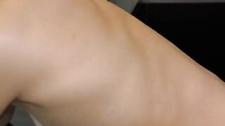 A sexy blonde has sex in the kitchen, showcasing her juicy assets