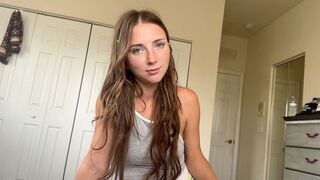 The step sister is ready to get naked very quickly