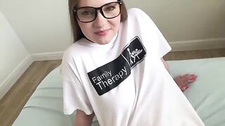 A hot teenage girl satisfies the desires of her stepbrother in a steamy encounter