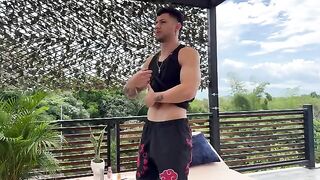 A girl received a massage and then she started to ride the guy’s cock