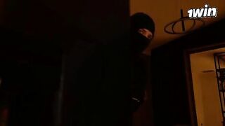 A busty housewife gets fucked by a masked burglar in an intense scene