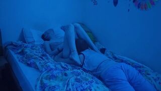 The couple has an amazing and passionate sex in the bedroom