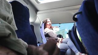 A girl was caught in public with her pervert friend in a risky spot
