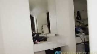Two Asian beauties shared the big dick of the muscular man