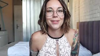 A girl shows how to caress herself and reach orgasm