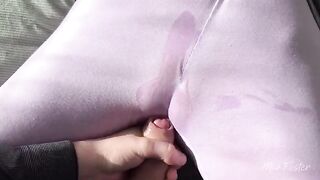 I rub my clit and cum inside my wet panties