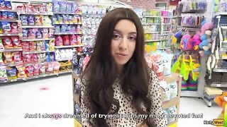 Katty West removed the condom and received a creampie, showcasing her daring side