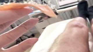 Hot Russian girl SugarNadya does her job perfectly