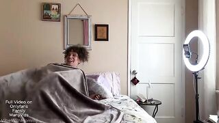 A woman removes the condom and takes control