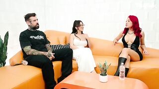 A double blowjob, then one after the other - a thrilling Adam22 twist