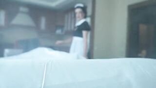 The ghostly maid had a great sex on Halloween