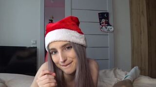 A cute girl fucked with her neighbor on Christmas Eve, showcasing Anny Walker’s captivating charm
