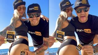 Outdoor celebration of 25k subscribers by Owiaks on Pornhub
