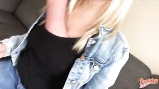 I shoot my pussy getting filled with cum in a steamy POV scene