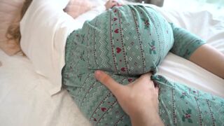 A stepsister has sex with her stepbrother and he cums inside