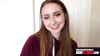 Petite teen Laney Grey loves huge cocks, showcasing her trimmed style