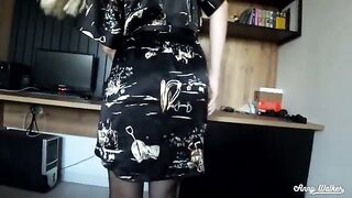 Pervert guy fucked his stepmom girlfriend and cum in her mouth