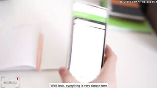 The student has sex with her math teacher directly on the table