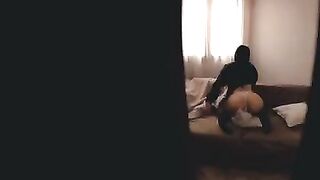 My stepsister is recording an Onlyfans video, but she needs my help to keep it private